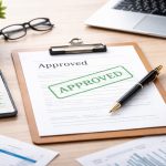 The image visually reinforces these ideas by presenting a clean and modern financial workspace.